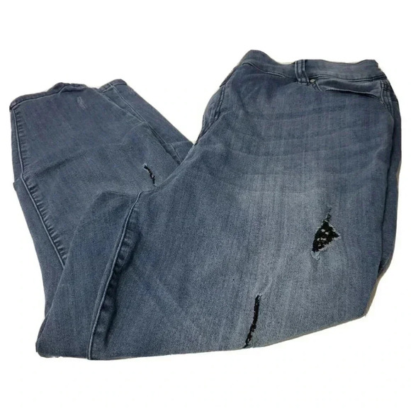 CELEBERTY PINK BLUE DENIM JEGGINGS PLUS SIZE 20, INSEAM 26" - Picture 1 of 7